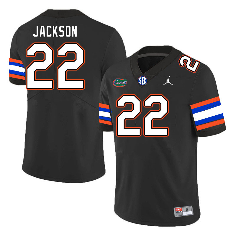 Men #22 Kahleil Jackson Florida Gators College Football Jerseys Stitched-Black - Click Image to Close